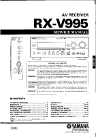 Yamaha RXV-995 - Service Manual 